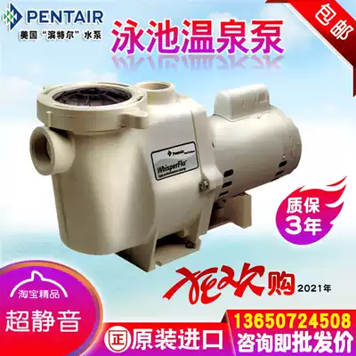 Pentair ultra-quiet circulating filter water pump Swimming hot spring pool sewage suction pump Swimming pool water treatment equipment