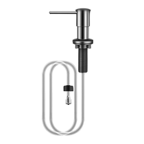 Dishwashing liquid sink press 304 stainless steel press for kitchen basin detergent soap dispenser artifact