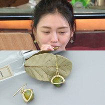 We are real friends Big S Xu Heyuan with the same earrings female temperament net red conspicuos 925 silver ear nails