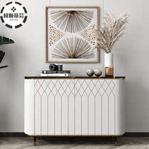 Extremely minimalist light and luxurious entrance to the cabinet door hall Decorative Cabinet Modern Home Containing Lockers Shoes Cabinet Rock Plate Dining Side Cabinet