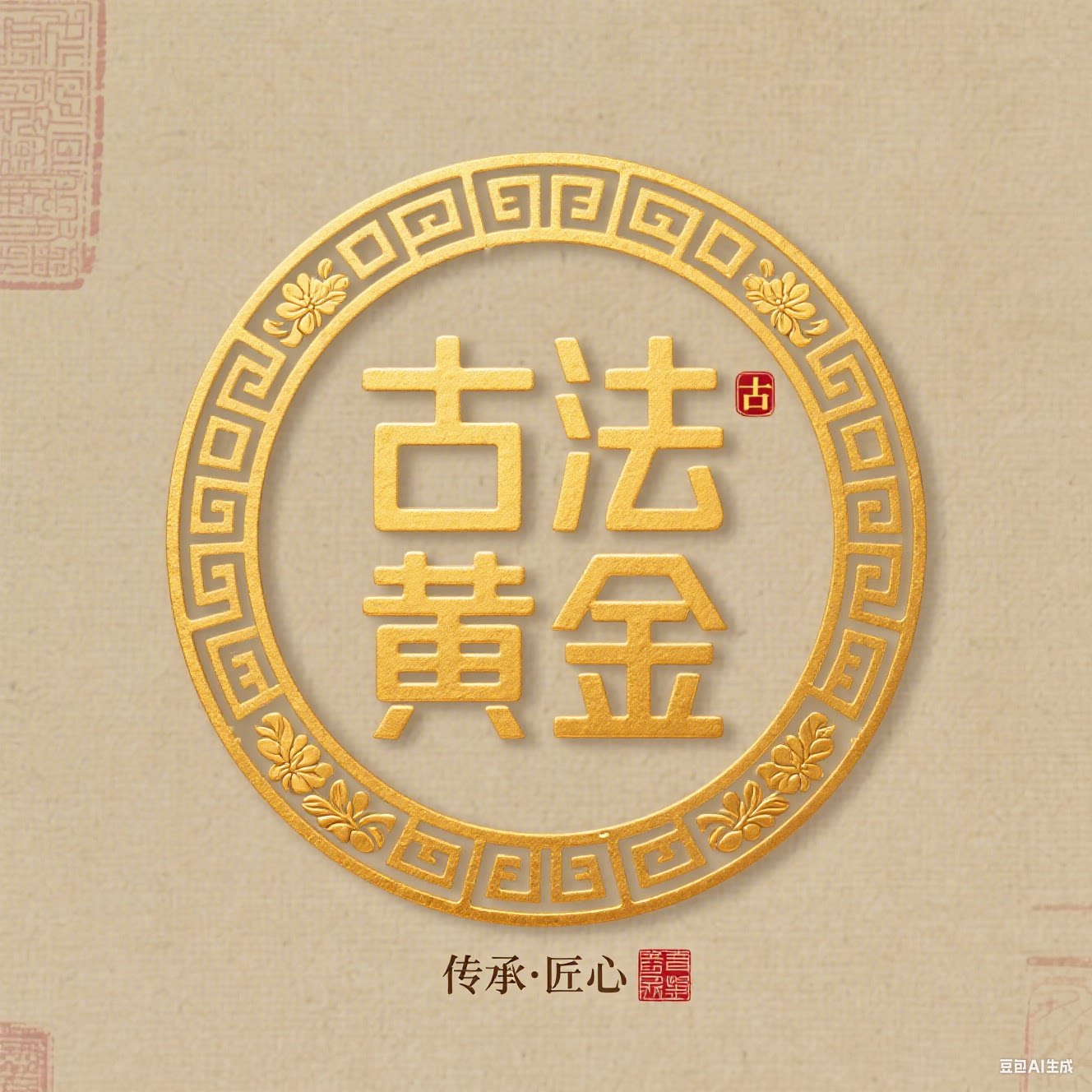 君庭古法黄金的LOGO