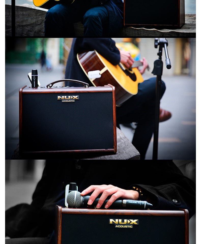 Loa guitar NUX ACOUSTIC 40W gạch dân gian guitar guitar hát sa40 đàn điện hộp âm thanh - Loa loa loa chép