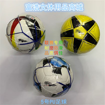 Tegwen wears the Mountain A wearable non-slip leagues with ball 5 PU sticker leather hand sewn cow leather football training match ball