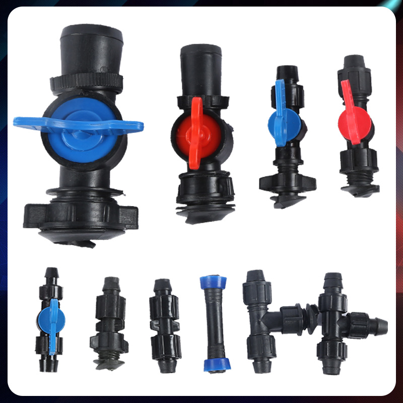 Soft band hard tube special puncher PE water hose bypass drip irrigation with micro spray with tail clip joint driller 16mm