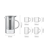 Заварочный чайник, ароматизированный чай для офиса, мундштук, стеклянный чайный сервиз для домашнего использования