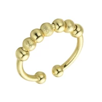 Золотые 7 бусин декомпрессирующие кольцо