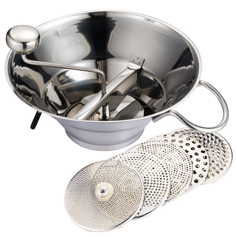 Stainless Steel Jam Maker Manual Food Grinder Vegetable Puree Maker Grinder Food Processor Baby Food Grinder