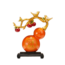 Moving to a new house lucky cat high-end wine cabinet decorations light luxury modern living room entrance TV cabinet home furnishing