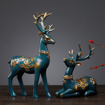 Lucky deer ornaments TV cabinet living room office desktop home decoration wine cabinet opening gift housewarming gift