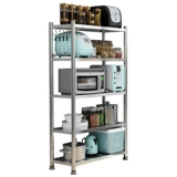 Многослойная микроволновая печь на кухонная полка из нержавеющей стали Положите полки для хранения стойки.