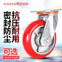 Xingpai universal wheel Heavy duty universal accessories casters 4 inch 5 inch 6 inch flatbed trailer with brake Trolley wheels