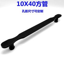 Shower door glass door handle thickened stainless steel dumb black single side shift door handle hole distance 300m450m500m
