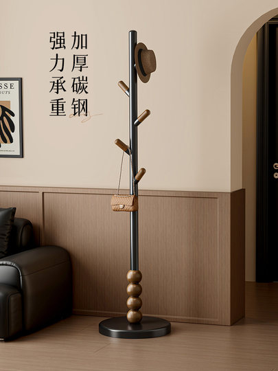 Clothes Rack Bedroom Floor-Standing Clothes Drying Rack Home New Model Clothes Hanging Rack Indoor Balcony Simple Clothes Rod Rack Hanging Rod