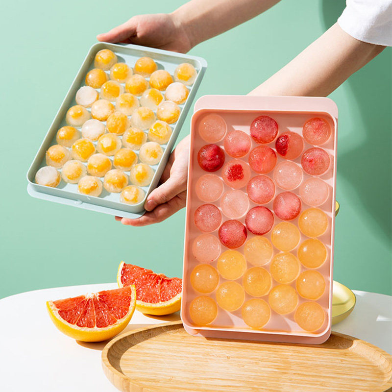 Ice Hockey Molds Frozen Whisky Spherical Ice Cubes Ice Food Grade Silicone Gel Making Round Round Balls Home Ice-making Boxes