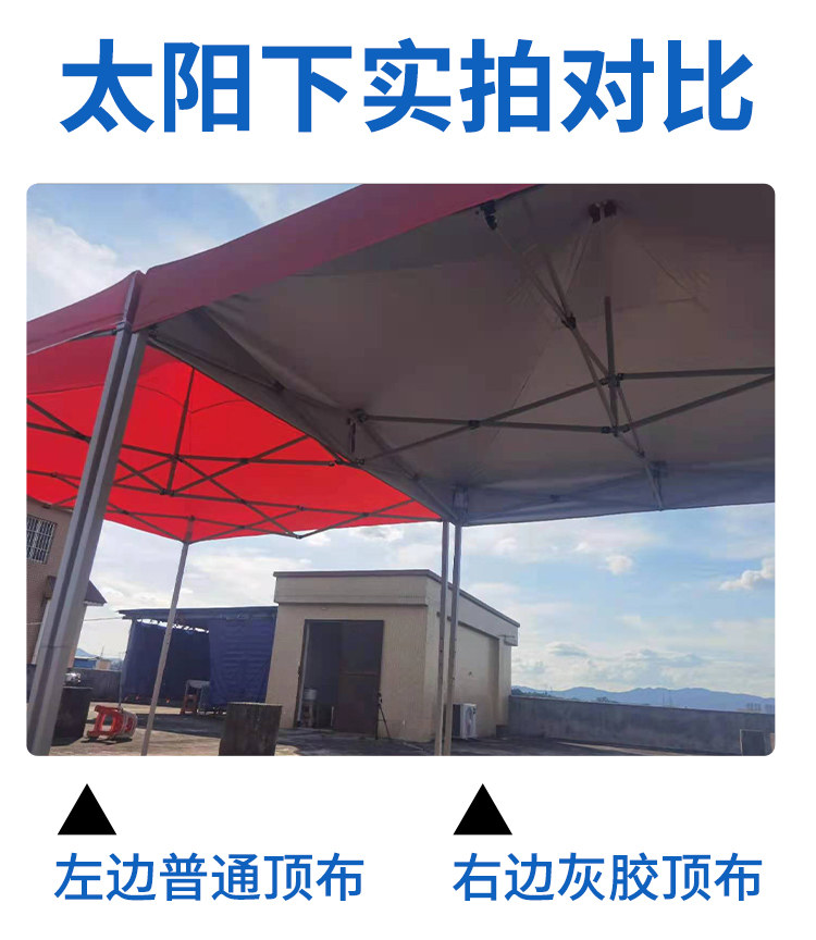 Folding Stall Advertising Campaign Four-legged Corner Tent Large Umbrella Sunshade Canopy Extra-thick Sunscreen Waterproof Tarpaulin Top Cloth
