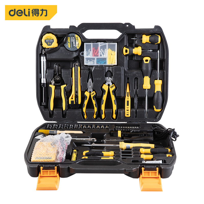 Able tool 124 pieces of electrical telecom home small portable integrated maintenance multifunction group set DL5969