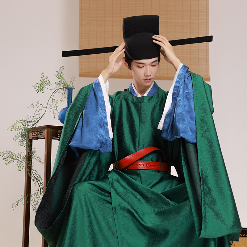 25年必买!君陈定织梅兰缠枝纹绿袍|宋制官服汉服种草避坑指南-汉服-淘宝好物网