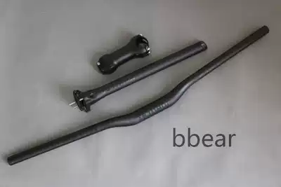 Ultra-light TEMANI high-strength full carbon fiber bright label handlebar riser sitting tube mountaineering bicycle three-piece set