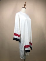 French slouchy sweater pullover dress loose irregular design clearance handling special opportunity