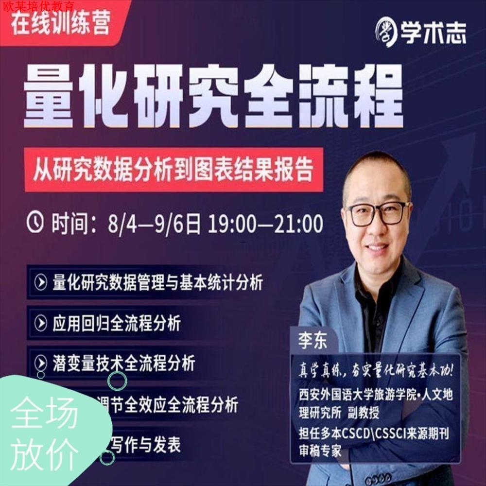 量化研究全流程 从研究数据分析到图表结果报告 学术
