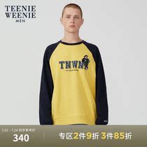 TeenieWeenie bear mens Korean version of fashion embroidery printing round neck mens sweater 2021 spring new