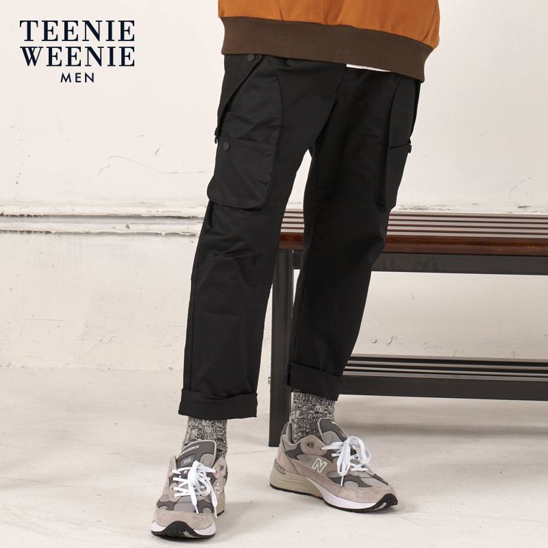 Teenie Weenie Bear Mens Winter Fashion Casual Straight Leg Long Pants Han Loose Versatile Pants