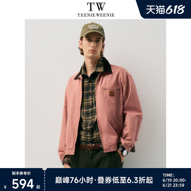 Teenieweenie Men's Clothing American Retro Workwear Durable Comfortable Structured Barn-Style Jacket
