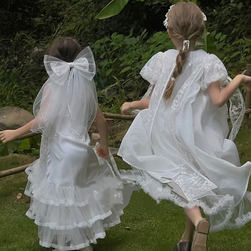【Mg】Summer New Style Three-Dimensional Feather Flower Dress 906-Akc