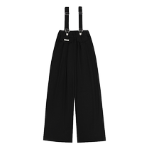 Girls pants summer thin 2024 new childrens ice silk wide-leg pants for girls and older children two-wear overalls suit summer