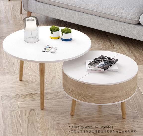 Bedroom small sofa tea table combination small round table short footed day business talks bedroom women's tennis red office lobbyist