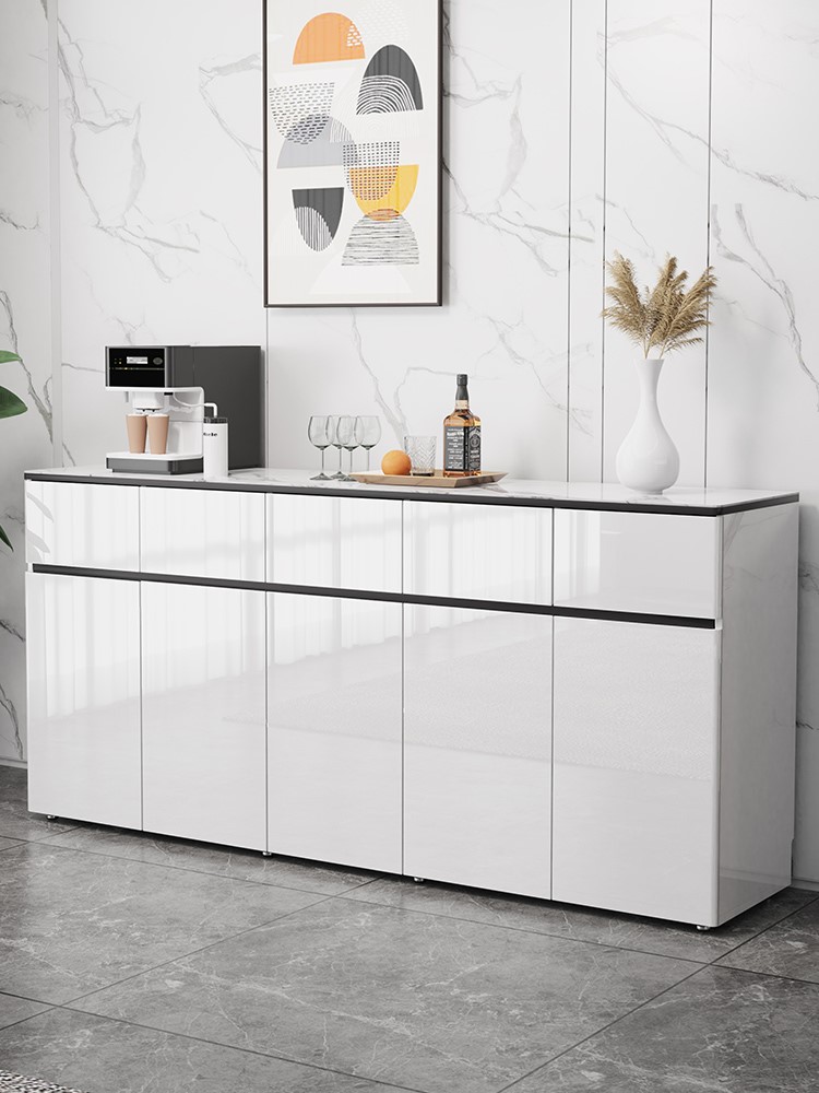 Dining cabinet Nordic style light luxury high-end small movable European-style integrated cabinet used in the kitchen against the wall