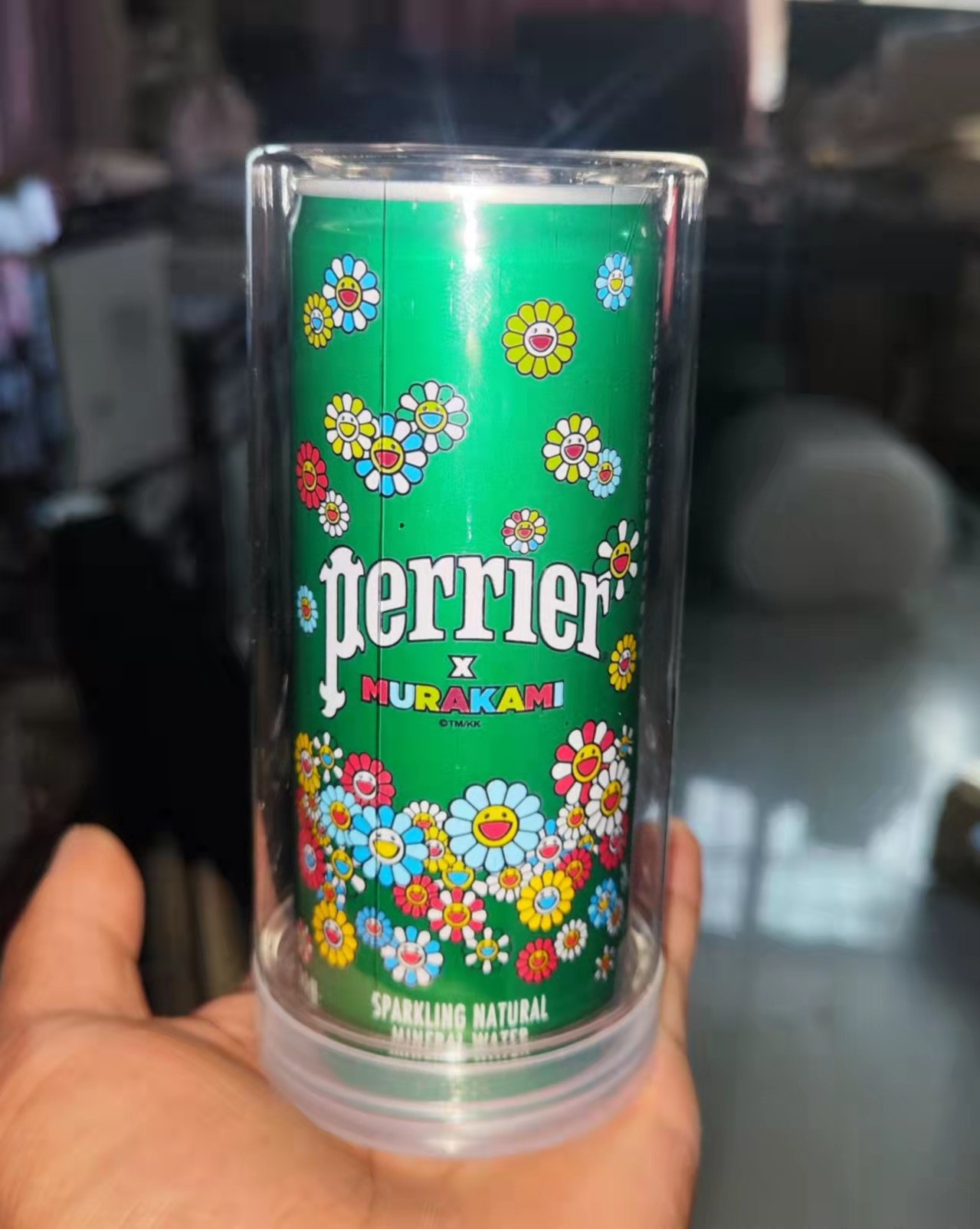 France Paris water Perrier joint name Murakami Takashi sunflower limited edition collector's edition commemorative can one can