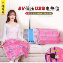 5V electric blanket USB plug 5V charging treasure electric mattress student construction site dormitory single small car heating pad