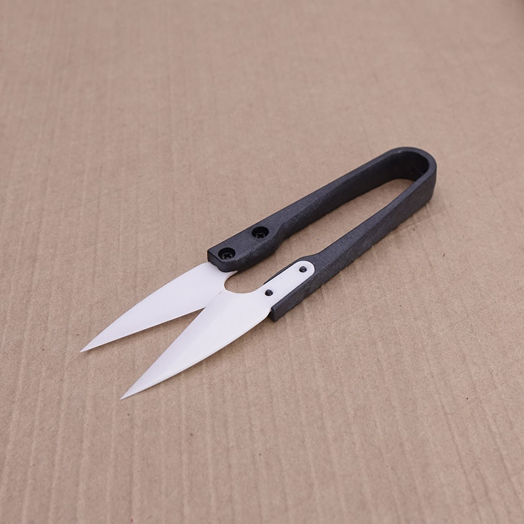 Ceramic scissors DIY handmade U shaped small scissors trim wire head Electronic maintenance insulation small number scissors not rusted