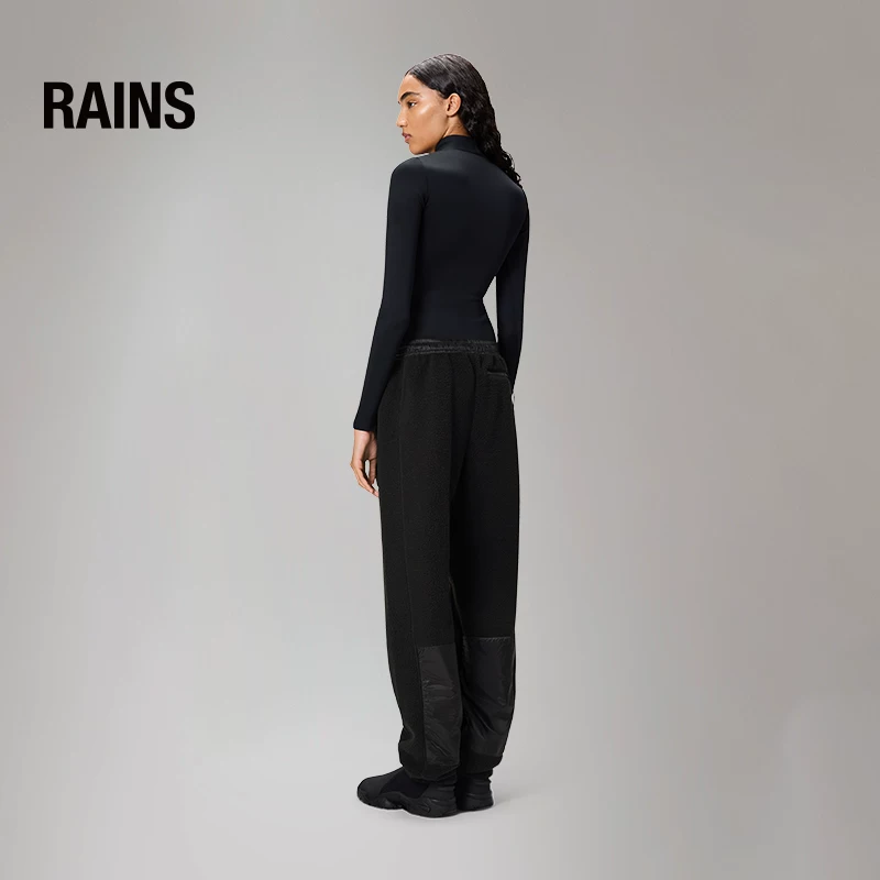 Уютные спортивные брюки из велюра RAINS для мужчин и женщин со шнурком