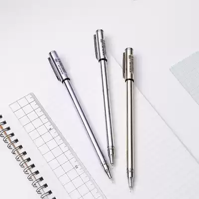 Shangchuangmei k-5 metal gel pen full needle tube 0 5mm signature pen carbon office black business students