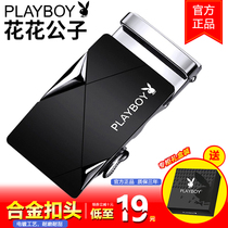 Playboy belt buckle mens alloy pants belt buckle 3 5 universal automatic buckle outer wear slide buckle