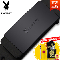 Playboy belt mens leather young man wild student Korean version of the trendy smooth buckle casual pants belt