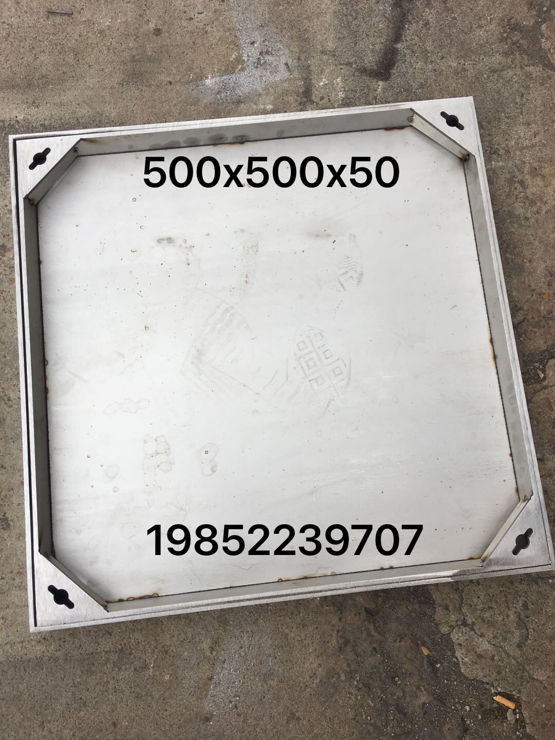 500x500x50 can be shipped on the same day stainless steel manhole cover invisible manhole cover square decorative electric manhole cover