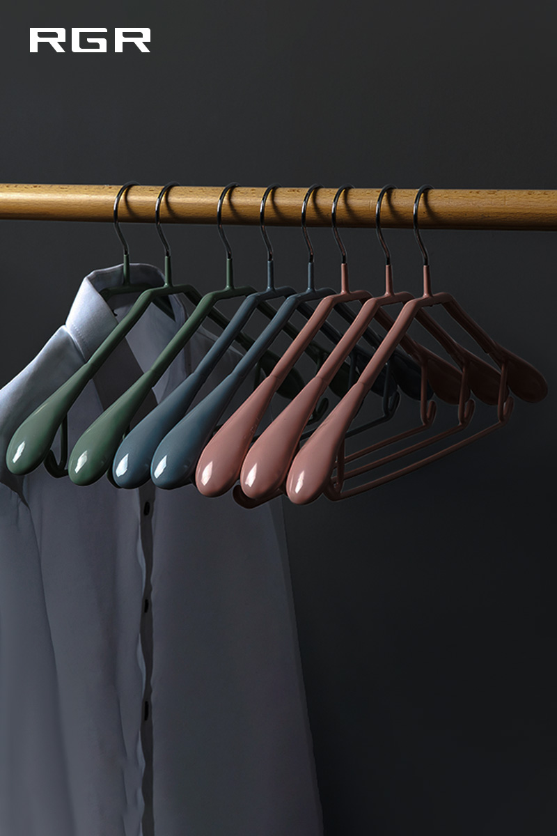 Wide shoulder incognito hanger Anti-shoulder angle hanger Drying hanger thickened thickened suit coat hanger Leather household