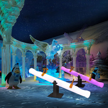 Stilts Board Children Indoor Solar Outdoor Luminous Seven Colorful Stilts Board Square Amusement Park Kindergarten Track Toys