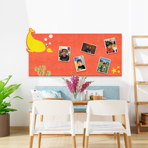 Nordic creative dolphin wall sticker childrens room cork board colored felt board Photo Wall kindergarten work exhibition message board background wall sticker bulletin board display work cork board display board