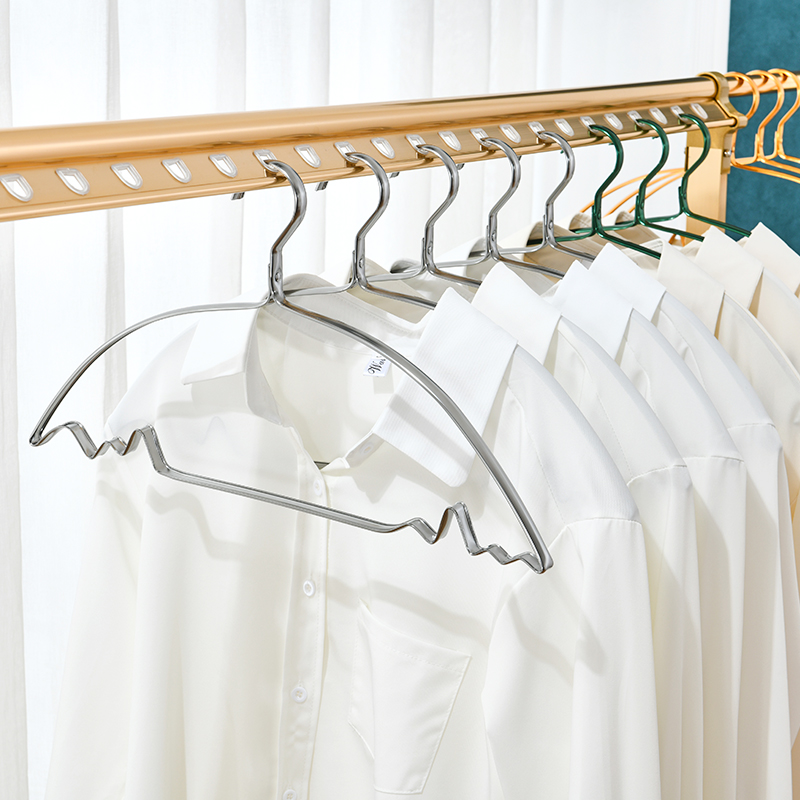Home Space Aluminum Alloy Hanger Anti Slip Without Mark Hanger Wide Shouldless Bag Clothes Rack Light Lavish Containing Hanging Hanger
