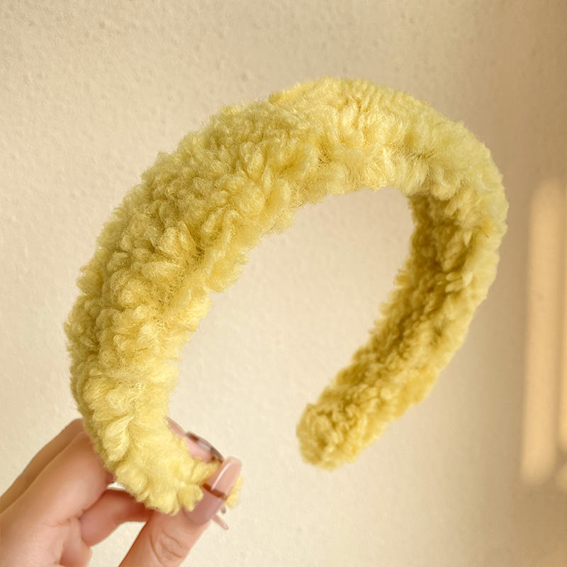 images 8:High-level lamb hair hoop shampoo face-washed head hoop high skull head anti-skid blade card new hair tie in 2022