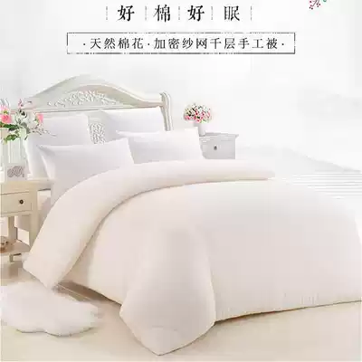 Running water starlight tencel satin air conditioning summer cool quilt Xinjiang cotton summer jacquard quilt core double spring and Autumn thin quilt
