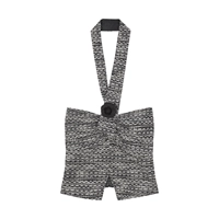 Черный бюстгальтер-топ