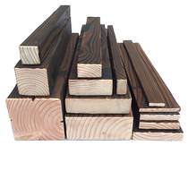 Anticorrosive wood carbonized wood floor grape rack column solid wood keel square wood outdoor balcony carbonized wood panel wall panel