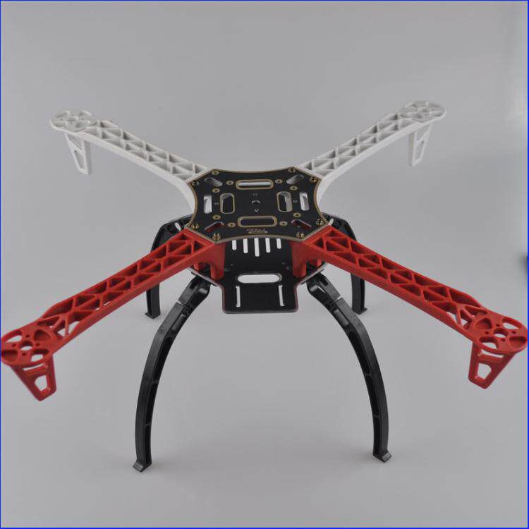 Комплект для сборки квадрокоптера DJI F450 красно-черный
