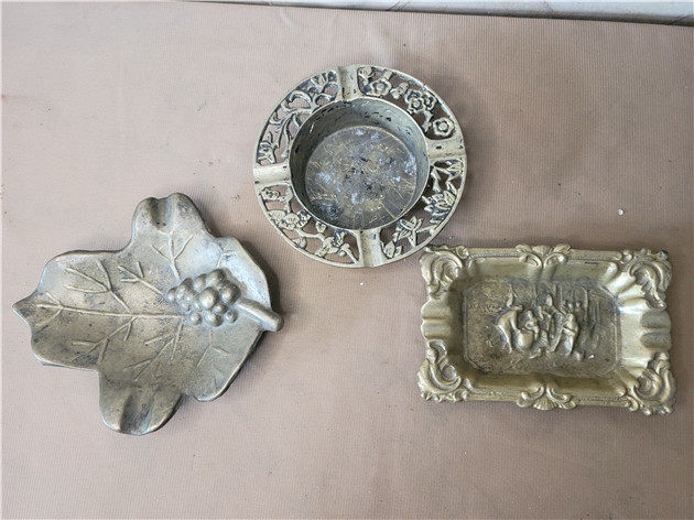 European Copper Smoke Cylinder Character Ashtrays Single Sold-Taobao