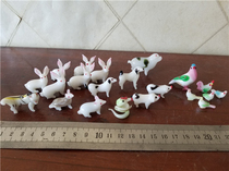 Glass - piece rabbit - glazed chicken zodiac swing piece for single sale